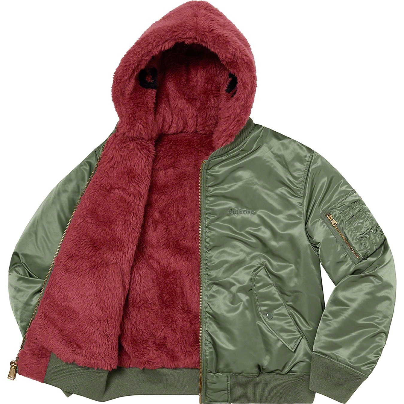 Faux Fur Reversible MA-1 view 4
